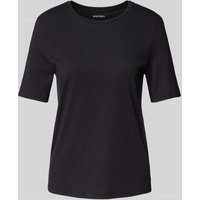 Montego T-Shirt mit Rundhalsausschnitt in Black, Größe S von montego