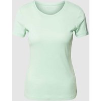 Montego T-Shirt mit Rundhalsausschnitt in Mint Melange, Größe L von montego