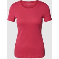 Montego T-Shirt mit Rundhalsausschnitt in Neon Pink, Größe L von montego