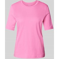Montego T-Shirt mit Rundhalsausschnitt in Pink, Größe S von montego