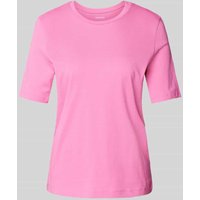 Montego T-Shirt mit Rundhalsausschnitt in Pink, Größe XS von montego