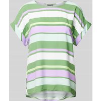Montego T-Shirt mit Streifenmuster in Oliv, Größe 34 von montego