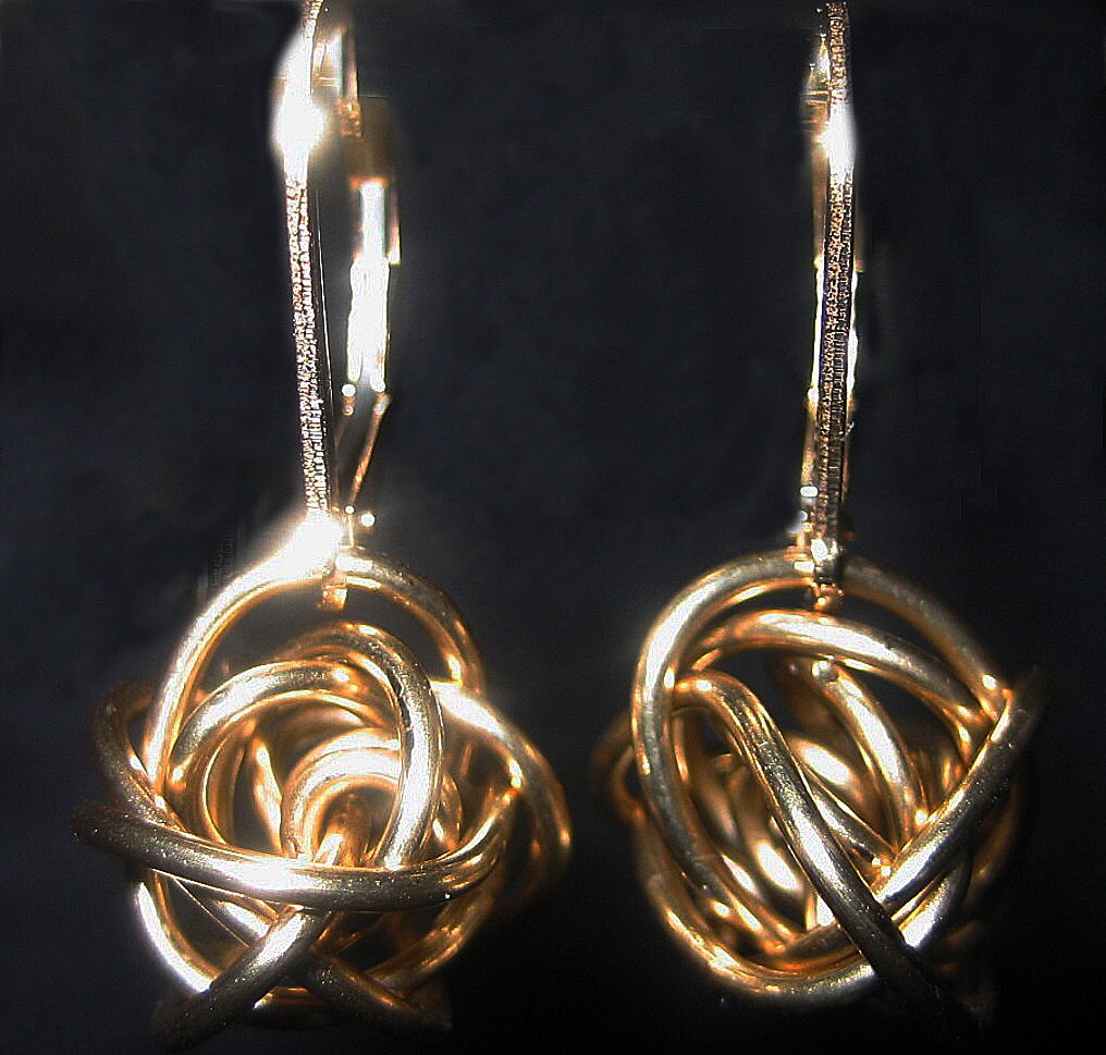 Knoten Ohrringe Knoten Ohrringe von monteirodesigns