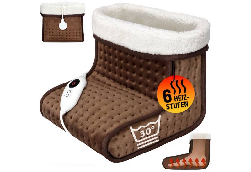 monzana Elektrofußwärmer Elektrofußwärmer, 1-tlg., elektrischer Fußwärmer 6 Heizstufen 90min Timer Größe 47 Fußheizung von monzana