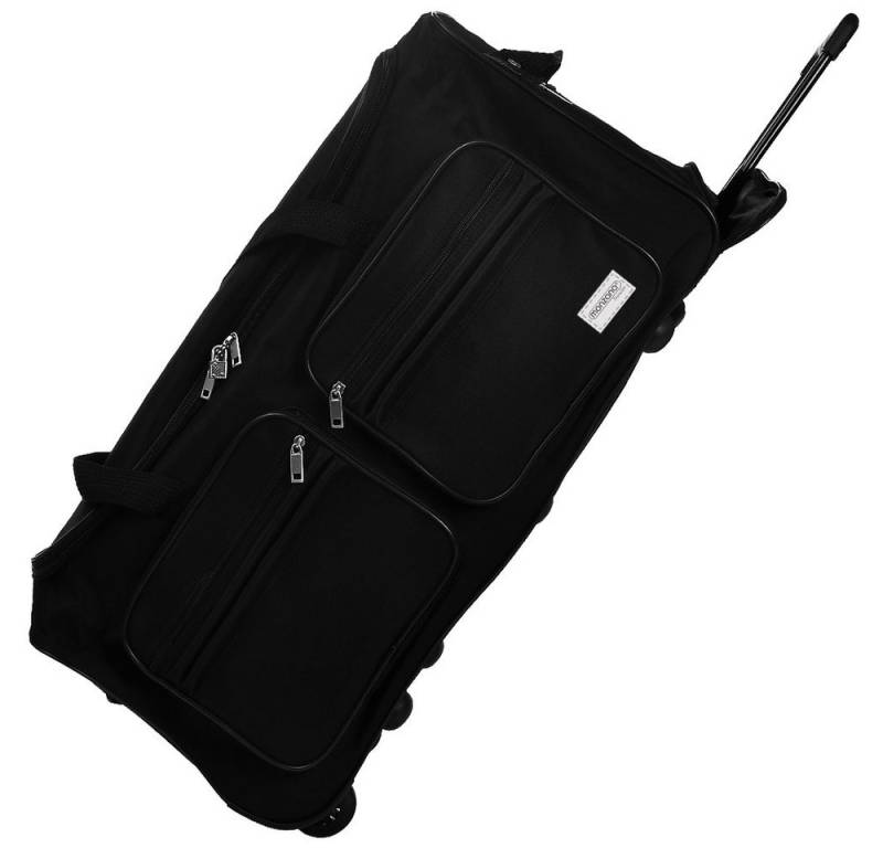 monzana Reisetasche Monzana (1-tlg), mit Rollen 85L Trolley Teleskopgriff Schwarz Groß XL Gepäcktasche von monzana