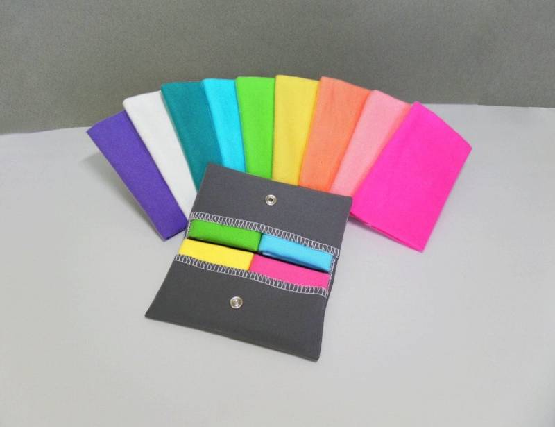 Damen Taschentuch & Wiederverwendbarer Gewebehalter Pastell Waschbar Taschentücher Flanell Hülle Muttertagsgeschenk Für Mama von moocowmomma