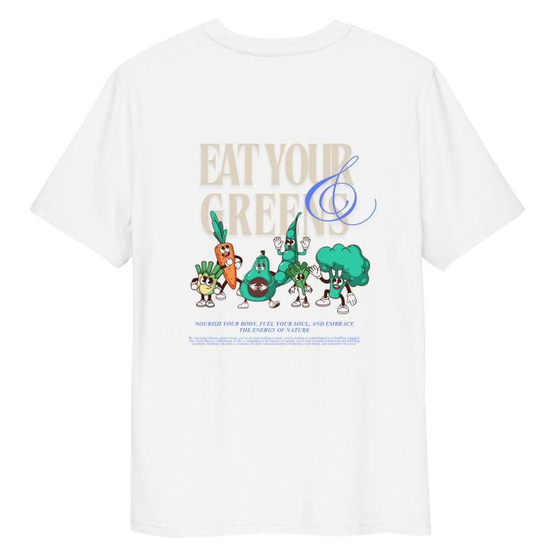 Eat Your Veggies Retro Grafik Shirt | Greens Unisex T-Shirt Veganes Farmers Market Gemüse Pinterest von moodykidstudio