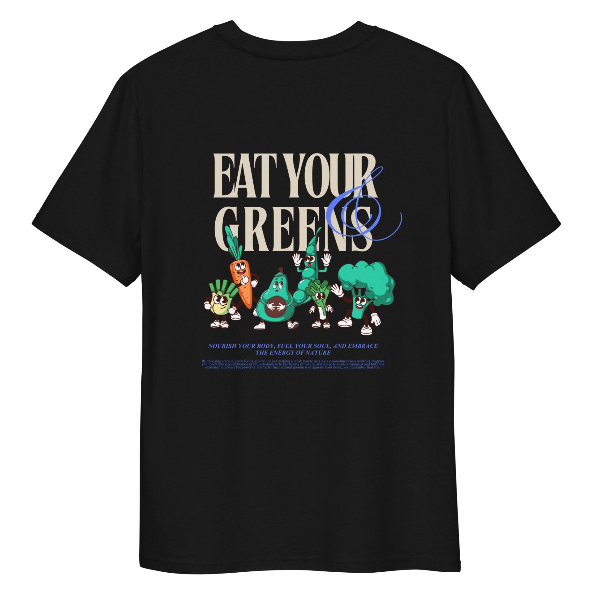 Eat Your Veggies Retro Grafik Shirt | Greens Unisex T-Shirt Veganes Farmers Market Gemüse Pinterest von moodykidstudio