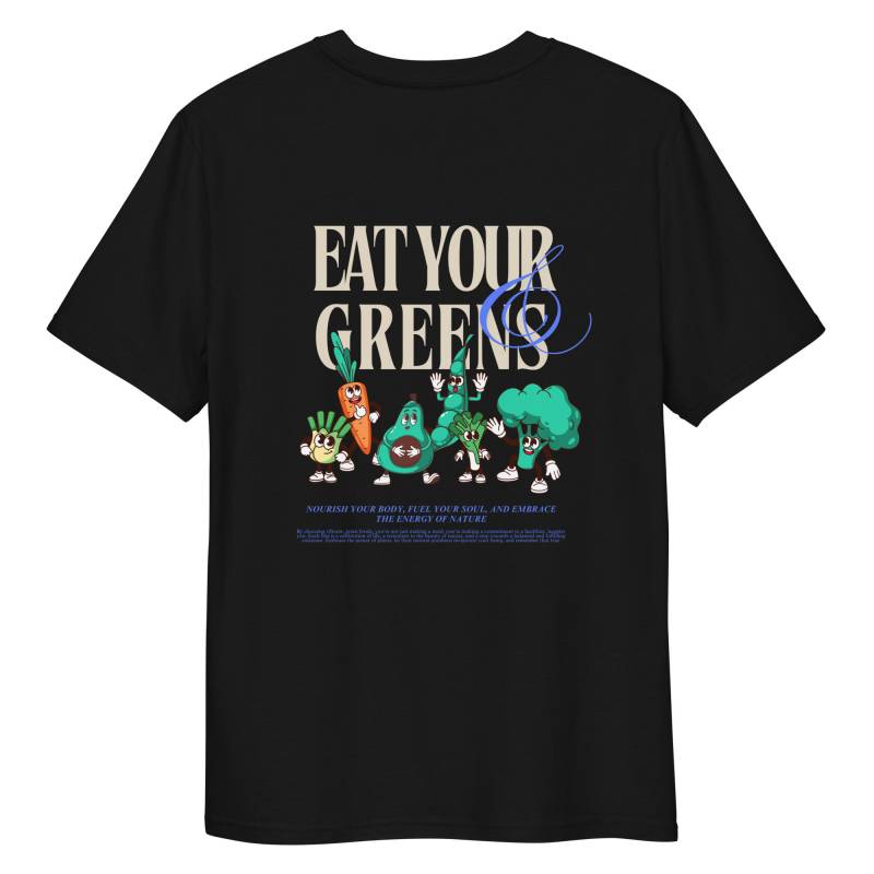 Eat Your Veggies Retro Grafik Shirt | Greens Unisex T-Shirt Veganes Farmers Market Gemüse Pinterest von moodykidstudio
