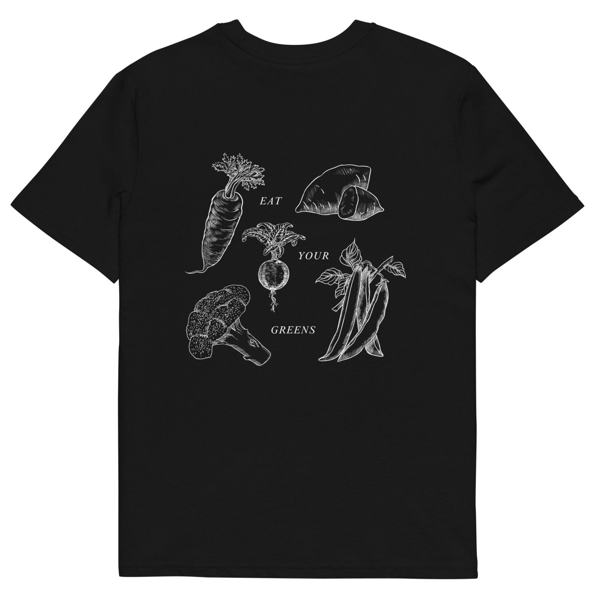 Eat Your Veggies Retro Grafik Shirt | Greens Unisex T-Shirt Veganes Farmers Market Gemüse Pinterest von moodykidstudio