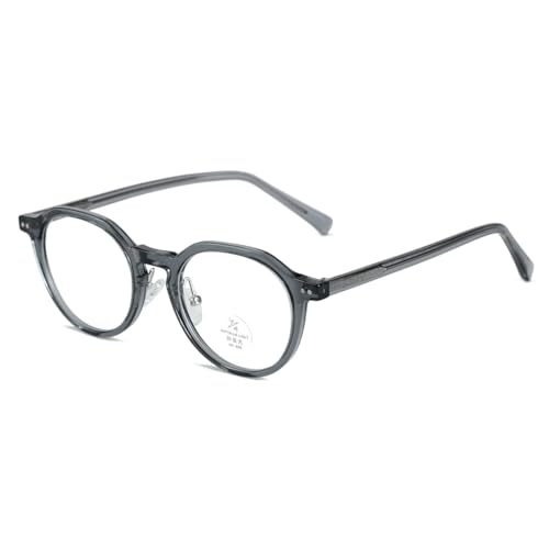 moomoobird Blaues Licht Blockierende Brillen Mode Acetat Tempel TR90 Brillen Rahmen für Männer Frauen (grey with clear) von moomoobird