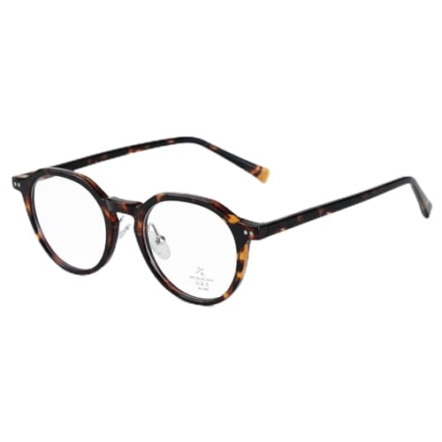 moomoobird Blaues Licht Blockierende Brillen Mode Acetat Tempel TR90 Brillen Rahmen für Männer Frauen (leopard with clear) von moomoobird
