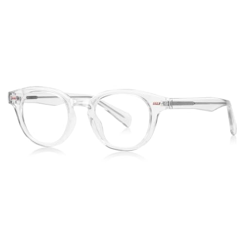 moomoobird Quadratische Brillen Rahmen Klare Linse Brillen Retro Brillen für Männer Frauen TR90 Brillen (transparent) von moomoobird