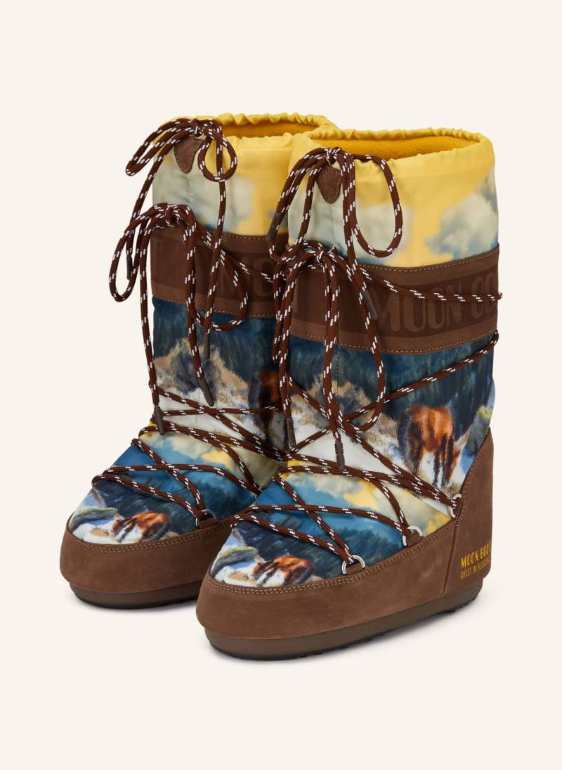 Moon Boot Moon Boot Icon High Postcard braun von moon boot