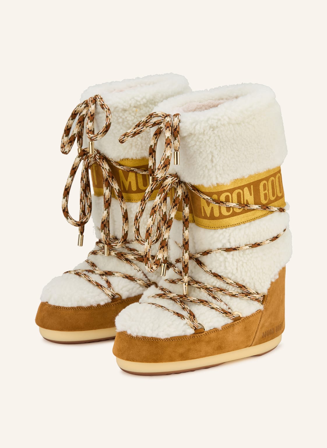 Moon Boot Moon Boots Icon Shearling braun von moon boot