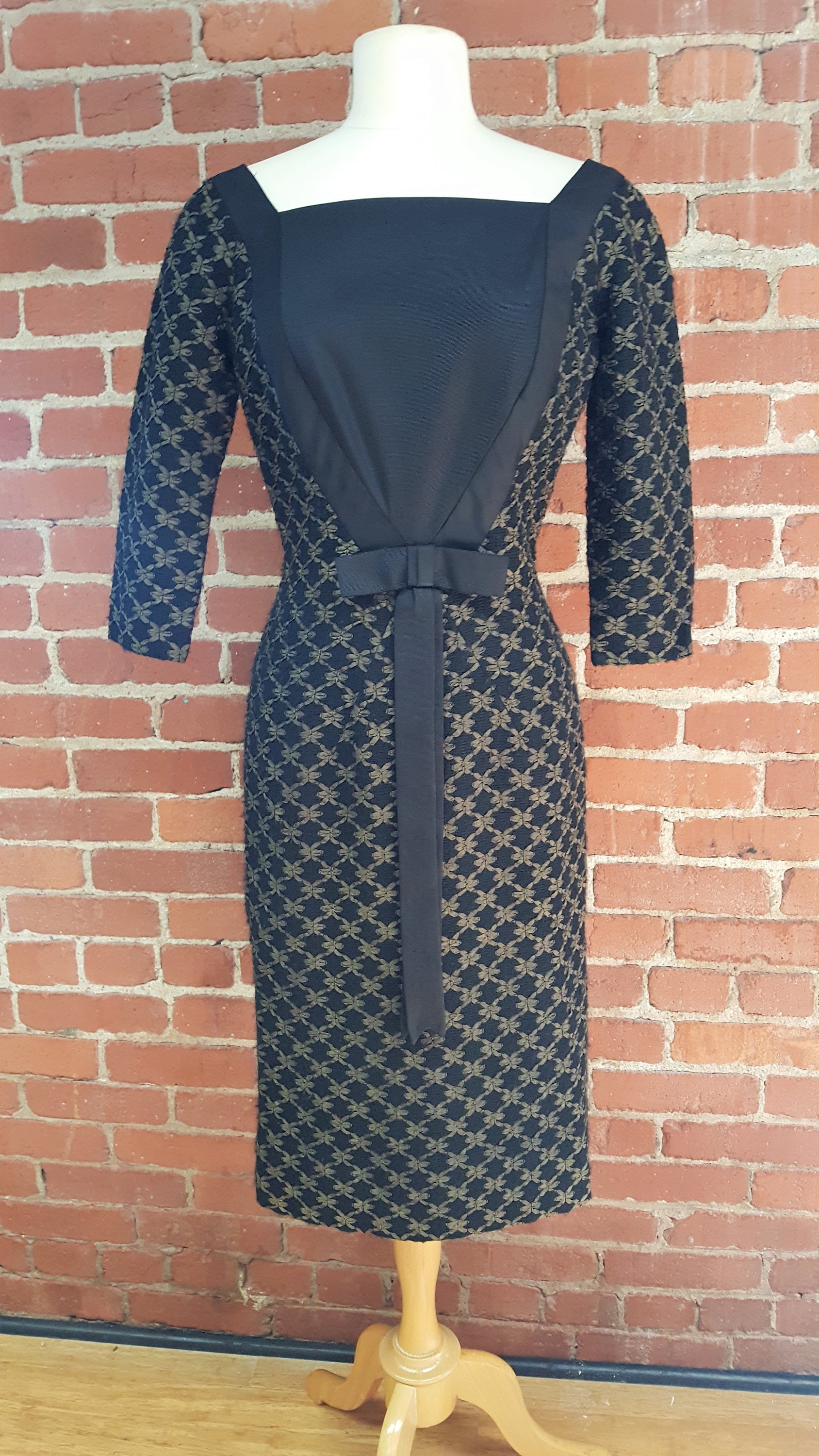 1950Er/50Er Jahre Schwarz Ellen Kaye Kleid Größe Klein 1950Er/50Er Jahre Schwarz Ellen Kaye Kleid Größe Klein von mooncityvintageshop