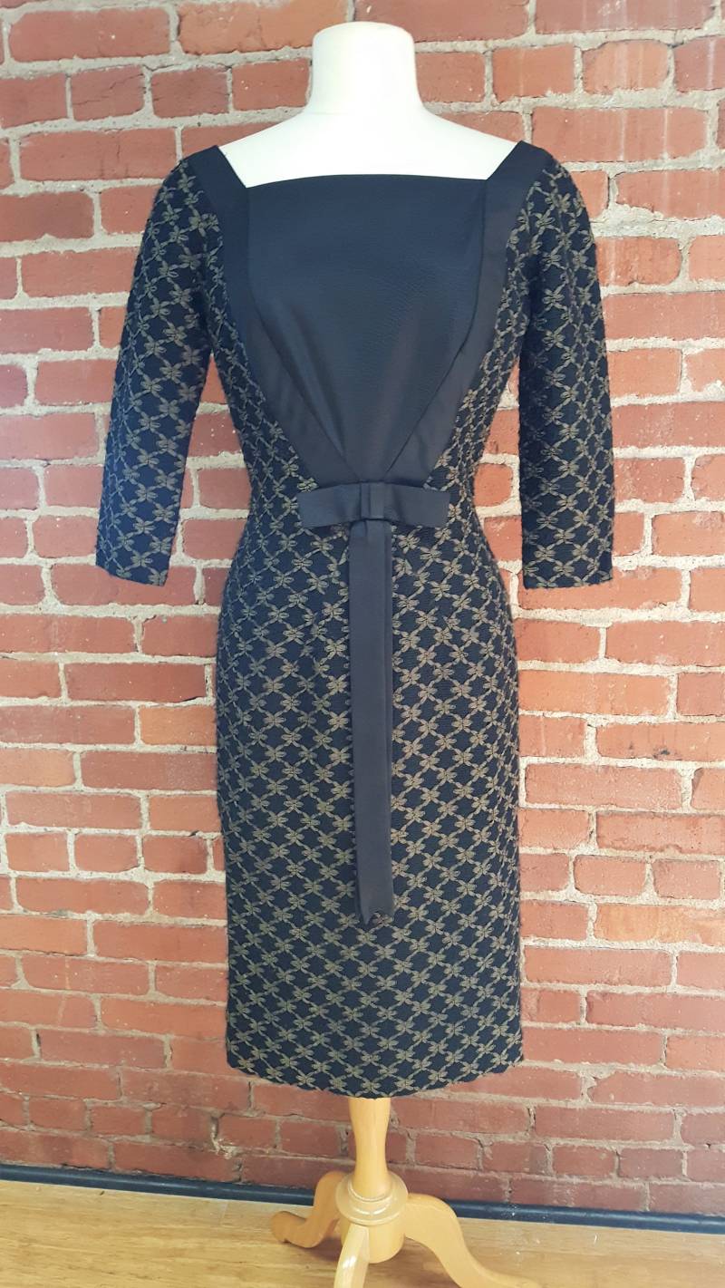 1950Er/50Er Jahre Schwarz Ellen Kaye Kleid Größe Klein 1950Er/50Er Jahre Schwarz Ellen Kaye Kleid Größe Klein von mooncityvintageshop