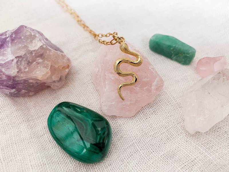 Grobgliedrige Kette Mit Schlangenanhänger Grobgliedrige Kette Mit Schlangenanhänger von moonstoriesbyruth