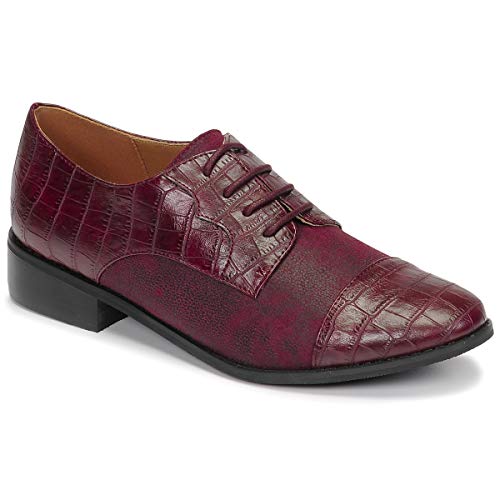 moony mood Noulesse Derby-Schuhe & Richelieu Damen Bordeaux - 39 - Derby-Schuhe Shoes von moony mood