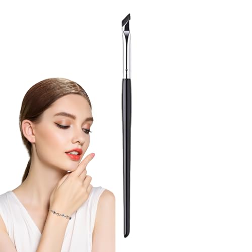 Razor Edge Eyeliner-Pinsel, Eyeliner-Pinsel fein - Dünner, abgeschrägter Eyeliner-Pinsel mit Rasierklinge | Flüssiges Gel-Liner-Make-up, flache Winkel-Präzisionskontrolle für sexy Katzenaugen Moonyan von moonyan