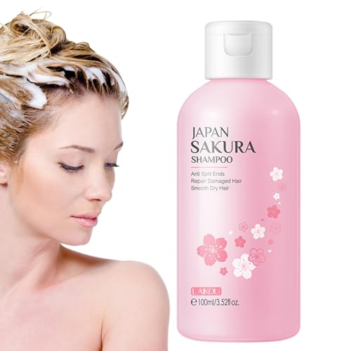 Sakura Shampoo aus Japan - 100 ml natürliches Volumen-Shampoo - Shampoo zur Vorbeugung von Haarausfall für Männer und Frauen, für alle Haartypen, Haarpflege, empfindliche Haartypen Moonyan von moonyan