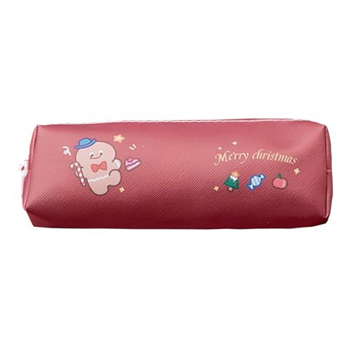 moonyan Weihnachts-Mini-Geldschlüsseltaschen - Süße Schminktasche mit Reißverschluss - Weihnachtsbeutel mit großem Fassungsvermögen, langlebige Schreibwarentasche für Zuhause, Schule, Reisen von moonyan