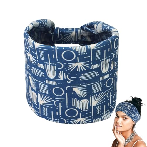 moonyan Boho Bandeau Stirnbänder,Yoga Boho Stirnband rutschfest | Modische elastische Stretch-Haarbänder, Workout-Kopftuch für Valentinstag, Geburtstag von moonyan