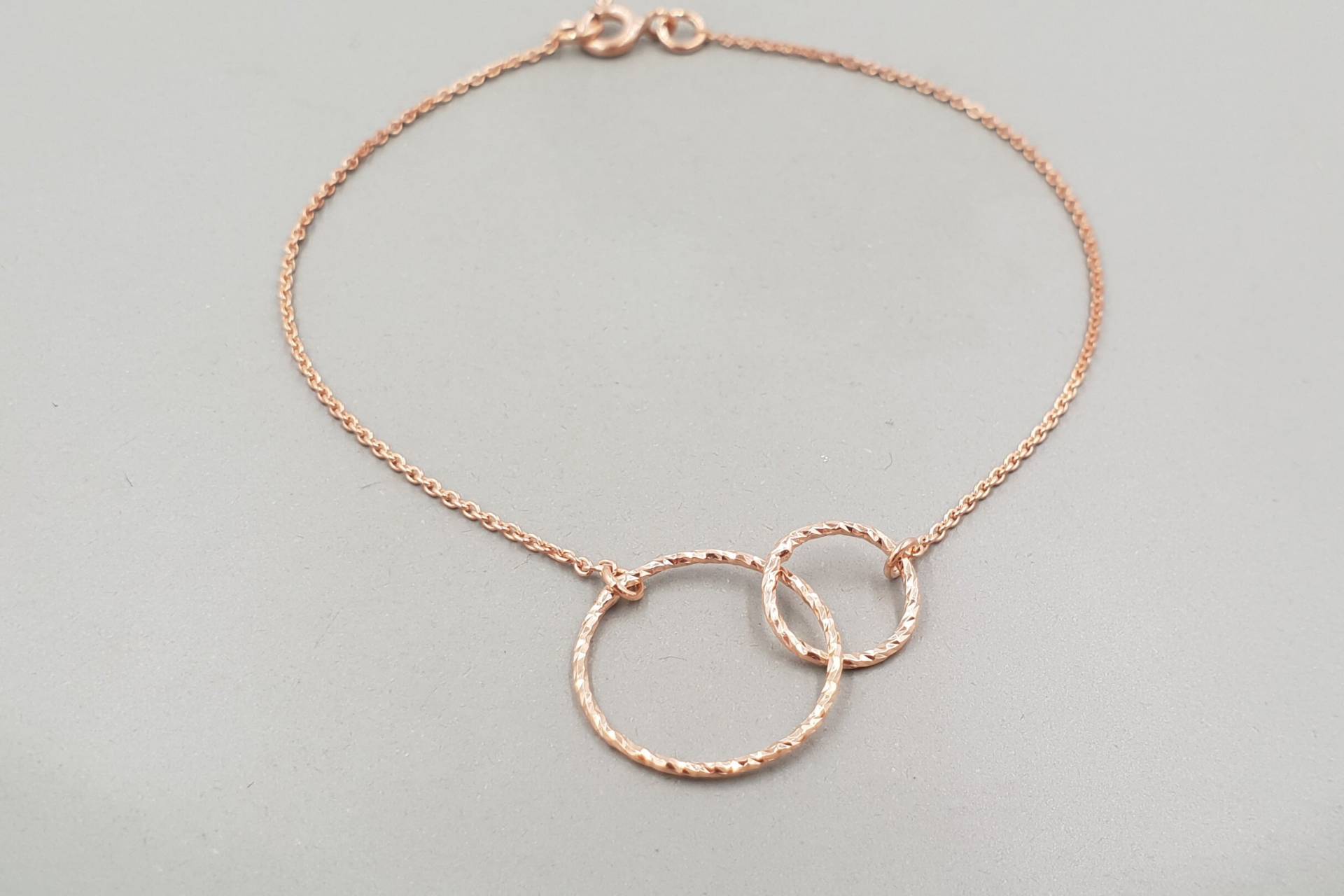 Armband Geometric Circle Duo Silber Roségoldplattiert Armband Geometric Circle Duo Silber Roségoldplattiert von moonymiss