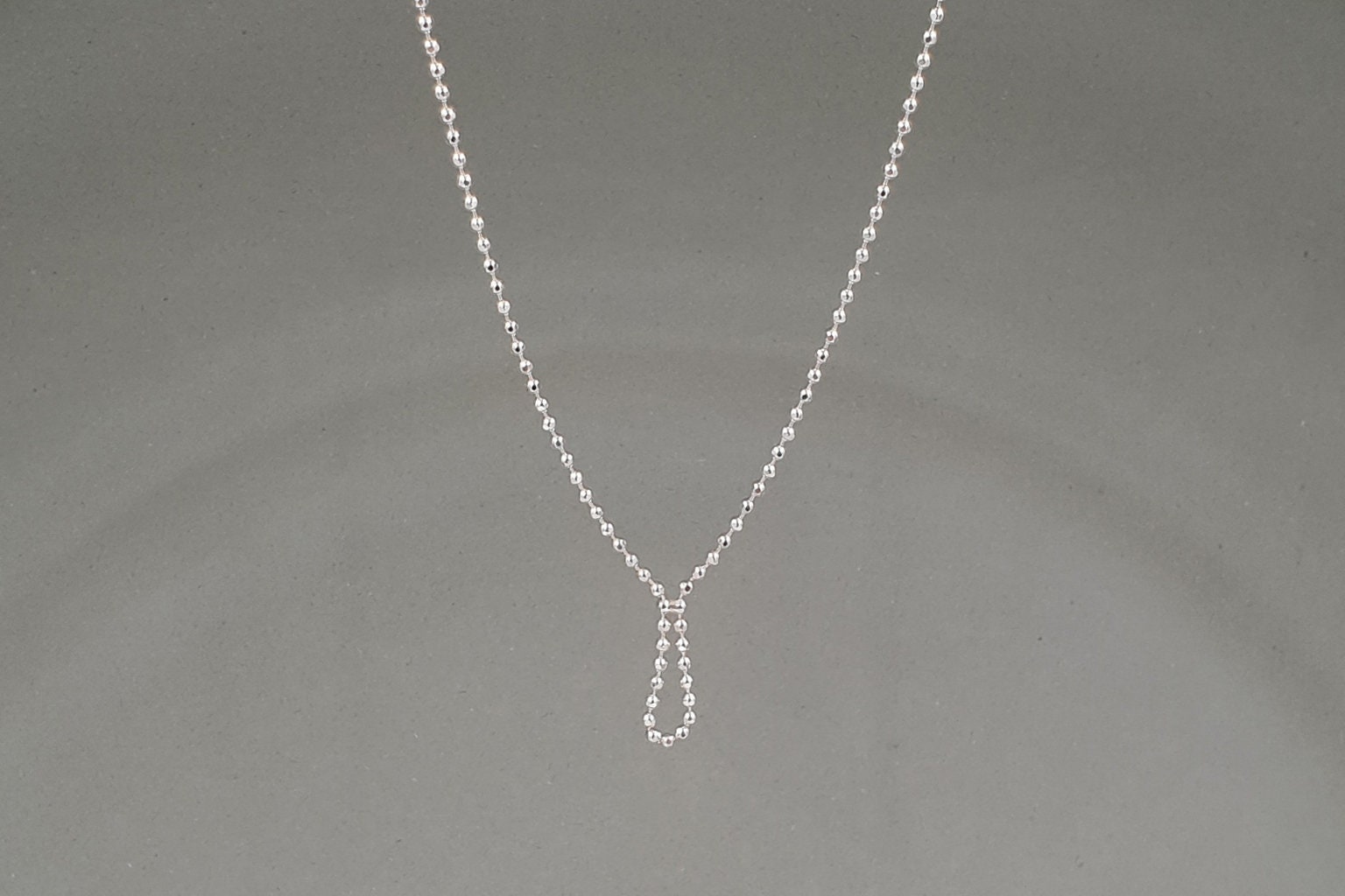 Collier Facette Tropfen Schmal, Silber Collier Facette Tropfen Schmal, Silber von moonymiss
