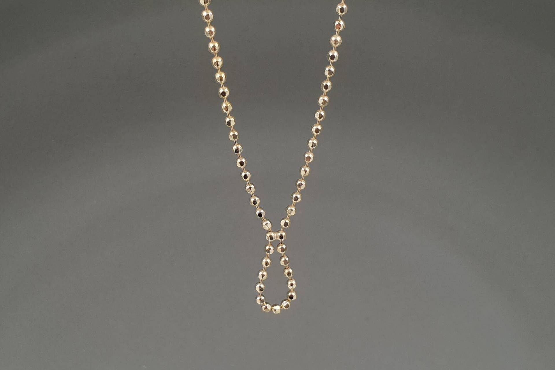 Collier Facettetropfen Breit, Gelbgoldplattiert Collier Facettetropfen Breit, Gelbgoldplattiert von moonymiss