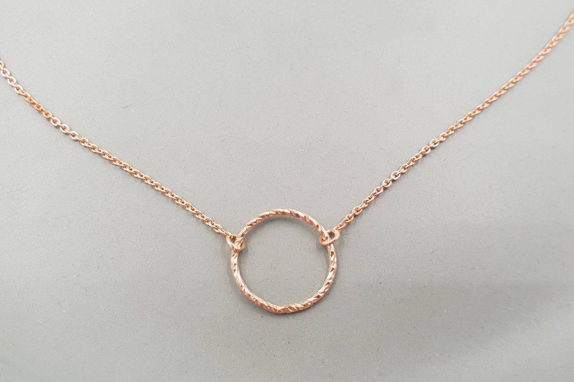 Collier Geometric Circle Silber Roségoldplattiert Collier Geometric Circle Silber Roségoldplattiert von moonymiss