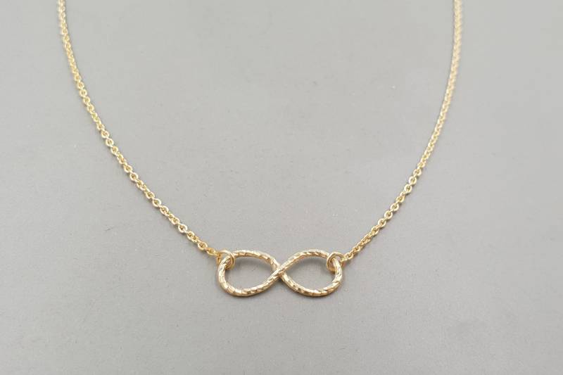 Collier Geometric Infinity Silber Gelbgoldplattiert von moonymiss