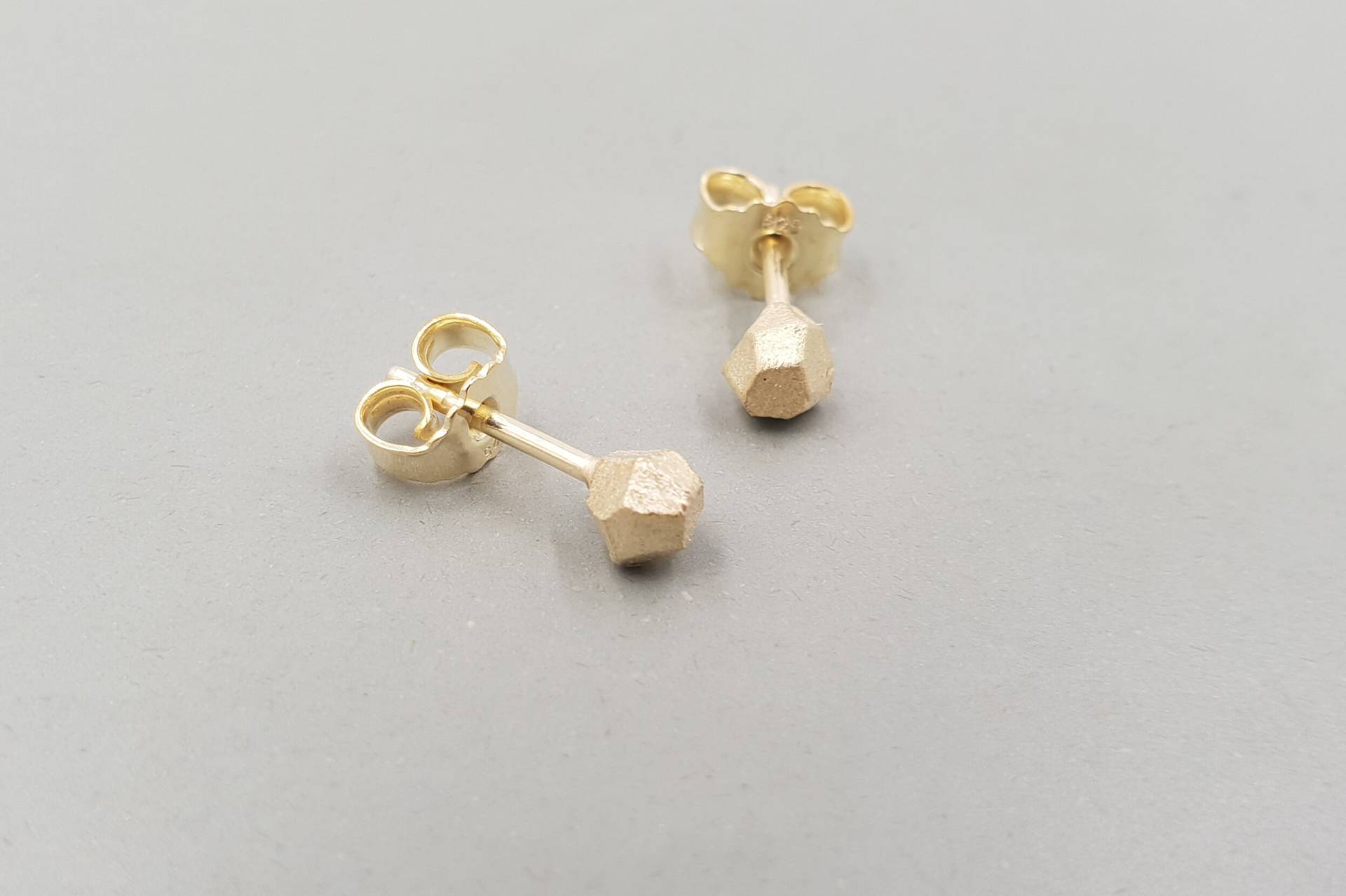 Ohrstecker Facette Klein, Silber Goldplattiert Ohrstecker Facette Klein, Silber Goldplattiert von moonymiss