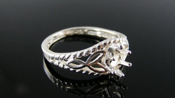 2599 Sterling Silber Ring 6x4 Mm Oval Facettiert Edelstein, Größe 5, 5 [Kostenloser Versand Und Größe] von moosecryjewelry