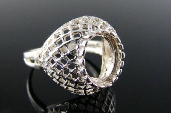 4357 Sterling Silber Ring 9x7 Mm Oval Edelstein, Größe 5.25 [Kostenloser Versand Und Größe] von moosecryjewelry