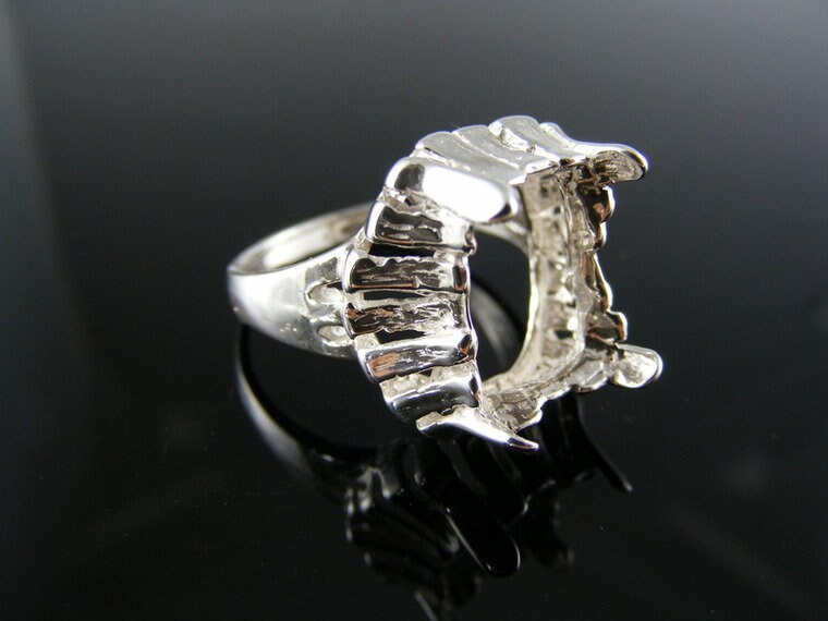 5417 Ring Einstellung Sterling Silber Größe 8, 5, 12 X 10 Mm Smaragd Stein von moosecryjewelry