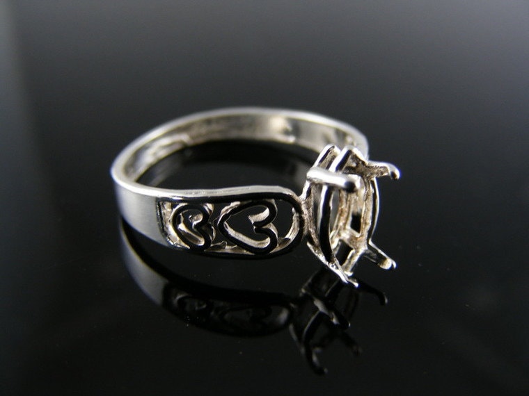 5554 Ring Einstellung Sterling Silber Größe 5, 5, 9 X 5 Mm Marquise Stein von moosecryjewelry