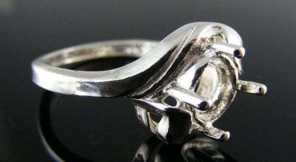 5601 Sterling Silber Ring 7, 5 Mm Rund Facettiert Edelstein, Größe 8 [Kostenloser Versand Und Größe] von moosecryjewelry