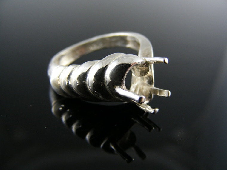 5616 Ring Einstellung Sterling Silber Größe 6, 25, 10x8mm Birnenstein 5616 Ring Einstellung Sterling Silber Größe 6, 25, 10x8mm Birnenstein von moosecryjewelry