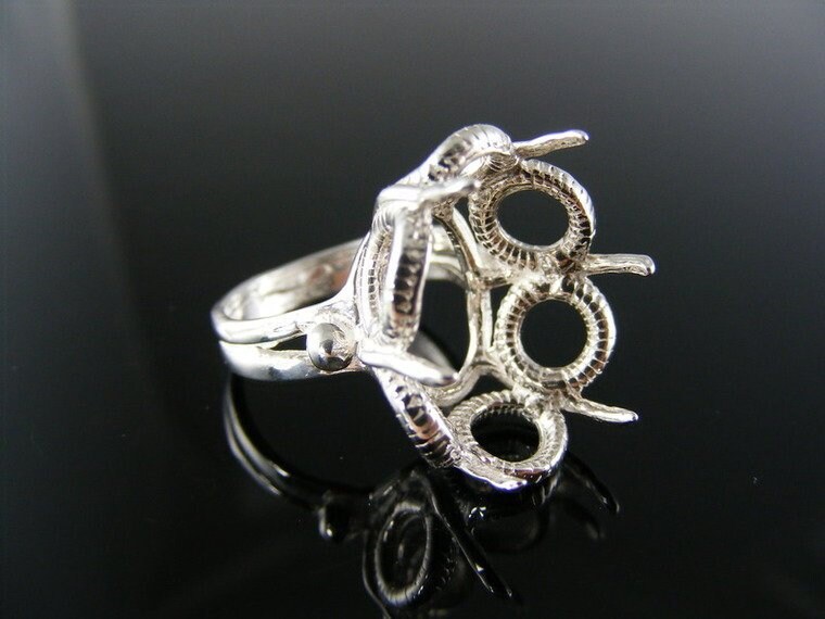 5617 Ring Einstellung Sterling Silber Größe 6, 20 X 15 Mm Ovalen Stein von moosecryjewelry