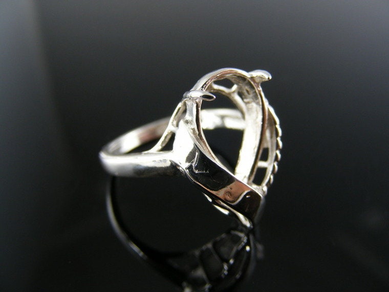 5621 Sterling Silber Ring 13x9 Mm Birnen Edelstein, Größe 6, 75 [Versandkostenfrei Und Größenlos] von moosecryjewelry