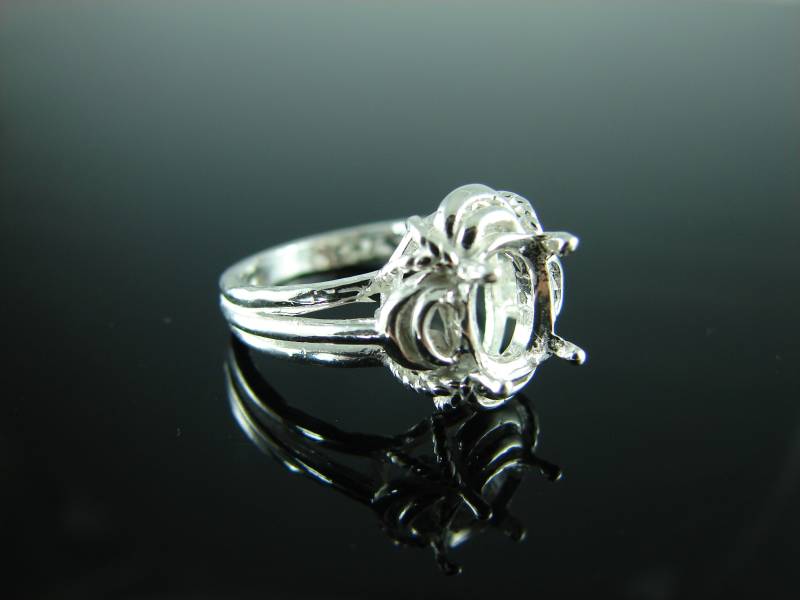 6209 Ring Einstellung Sterling Silber Größe 6, 5, 9 X 7 Oval Geschnitten Edelstein von moosecryjewelry