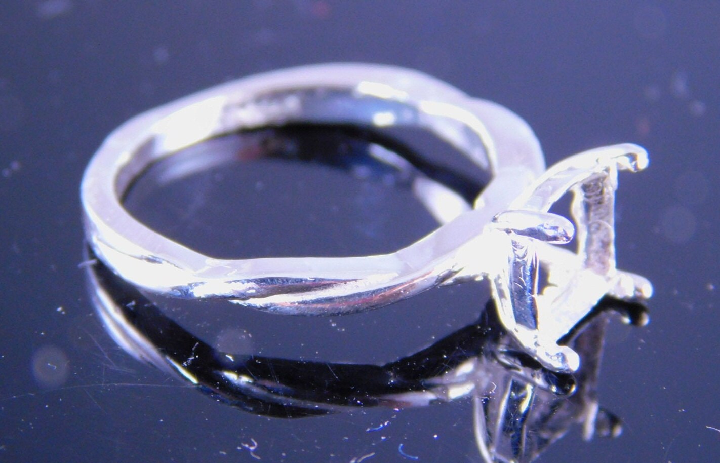 6229 Sterling Silber Ringe, 8 Mm Kissenschliff Facettiert Edelstein, Größe [Kostenloser Versand Und Größe] von moosecryjewelry