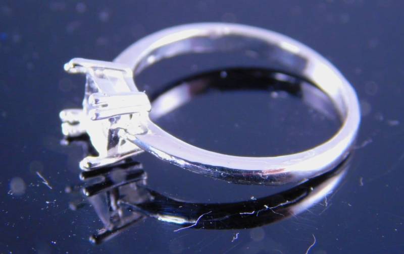 6230 Sterling Silber Ring 6 Mm Quadrat Facettiert Edelstein, Größe 7 [Kostenloser Versand Und Größe] von moosecryjewelry