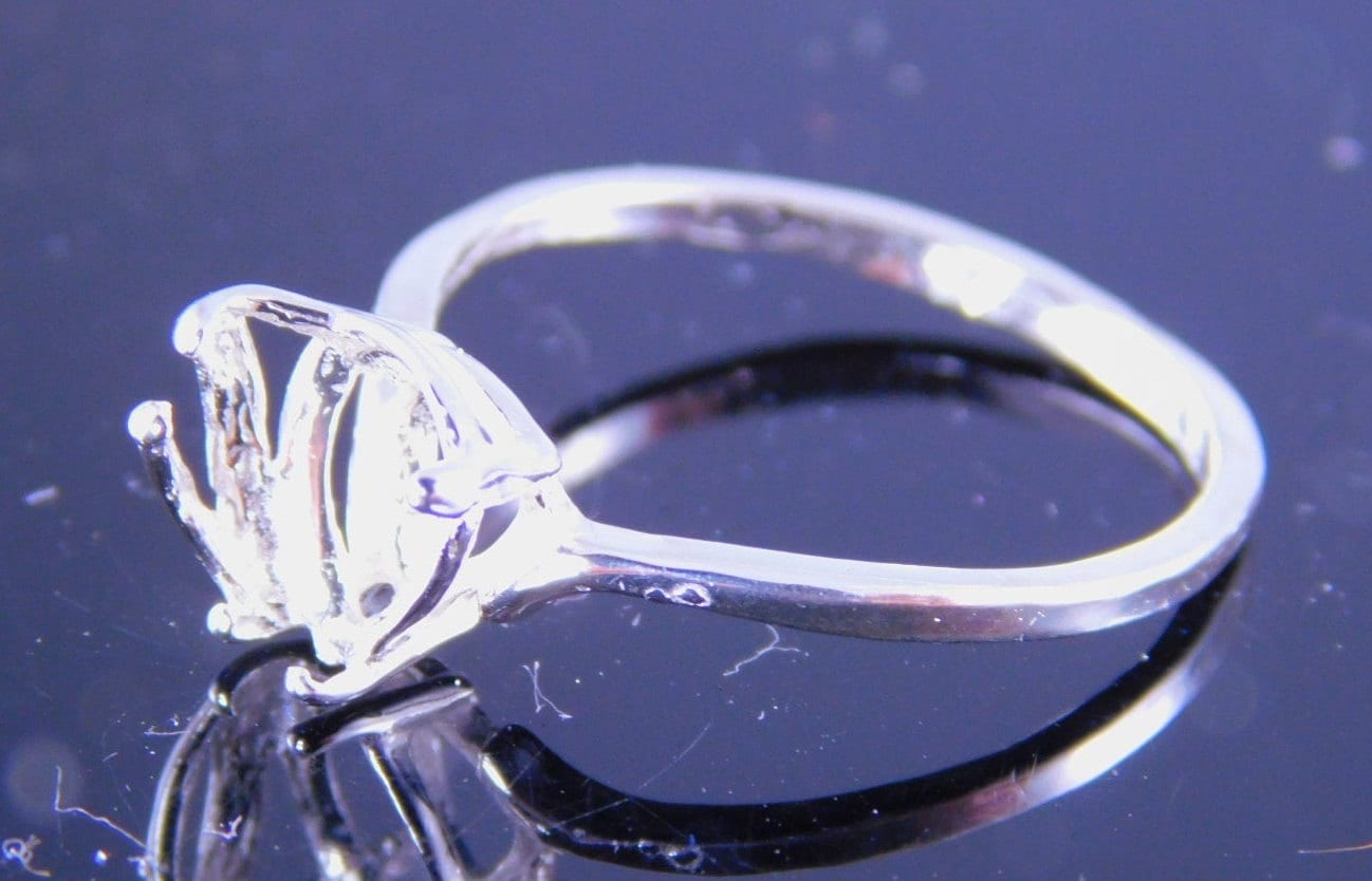 6236 Sterling Silber Ring-Einstellung, 6x9 Mm Birne Edelstein, Größe 7, 75 [Kostenloser Versand Und Größe] von moosecryjewelry