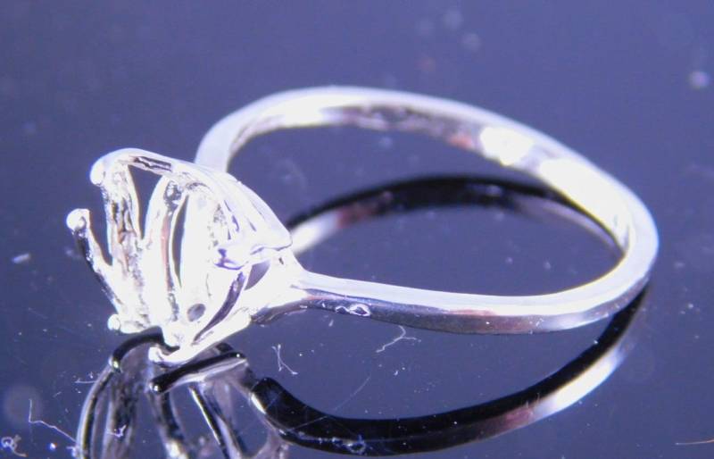 6236 Sterling Silber Ring-Einstellung, 6x9 Mm Birne Edelstein, Größe 7, 75 [Kostenloser Versand Und Größe] von moosecryjewelry