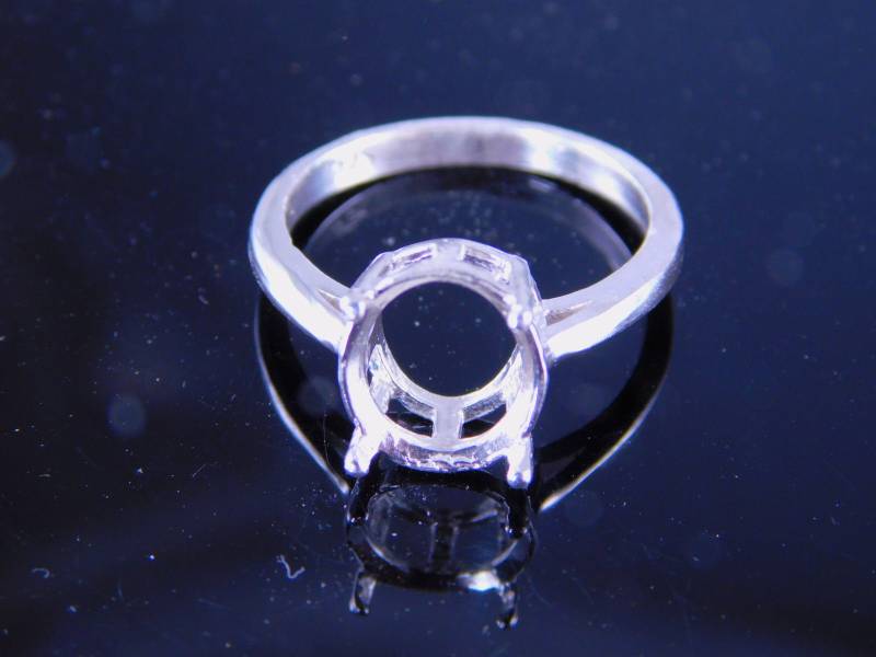 6251 Ring Sterling Silber, 12 X 10 Mm Ovalen Edelstein, Größe 8, 25, Kostenlose Und Versand von moosecryjewelry