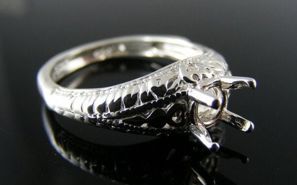 R91 Sterling Silber Ring 6 Mm Rund Edelstein, Größe [Kostenloser Versand Und Größe] von moosecryjewelry