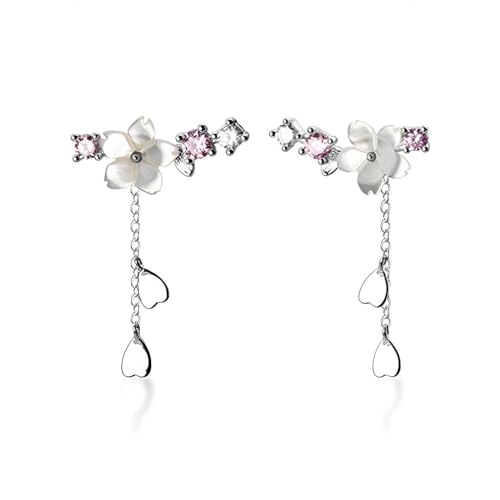 mophrati 1 Paar Blumen Ohrringe Kristall Strass Metall Party Hochzeit Verlobung Braut Date Trendy Simple Schmuck von mophrati