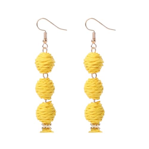 mophrati 1 Paar Haken Ohrringe Ästhetische Mädchen Anhänger Ohrstecker Braut Engagement Club Party Schmuck Kostüm Zubehör, Gelb mophrati 1 Paar Haken Ohrringe Ästhetische Mädchen Anhänger Ohrstecker Braut Engagement Club Party Schmuck Kostüm Zubehör, Gelb von mophrati